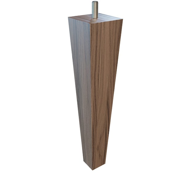 Designs Of Distinction 9" Square Tapered Leg - Walnut 01244009WL6 - main